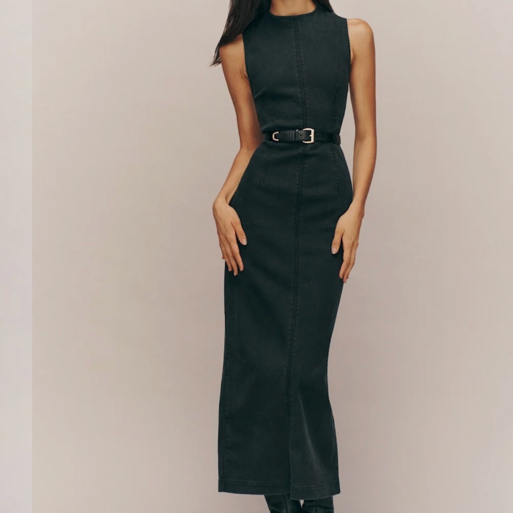 Reformation Kendi Denim Midi Dress